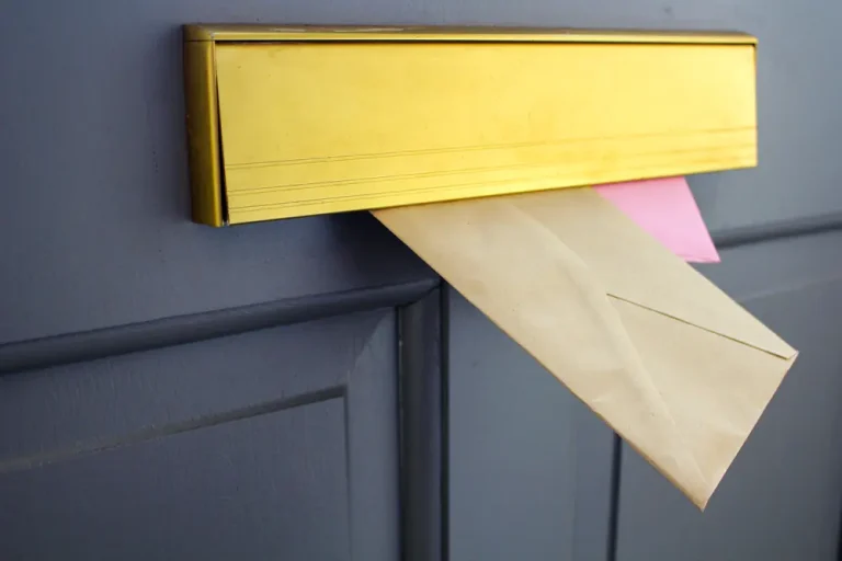 Envelopes in a letterbox