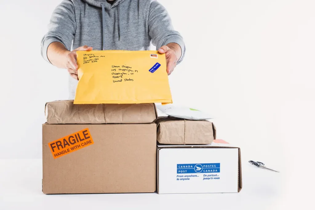 Packing e-commerce orders for shipping
