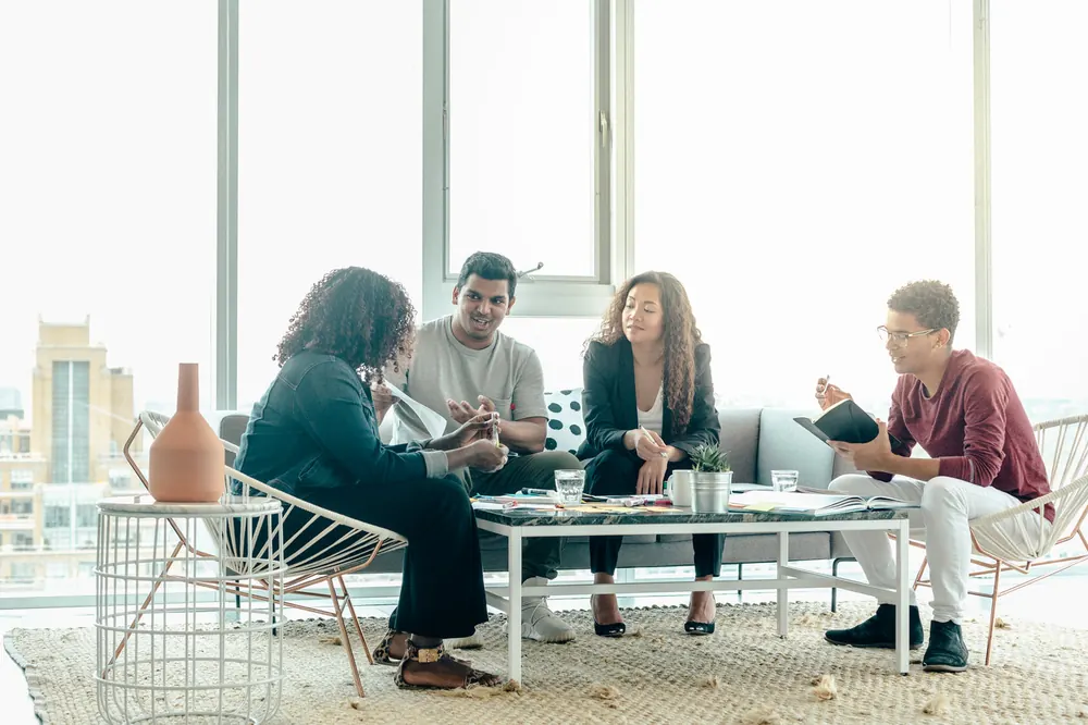 Business team in an office
